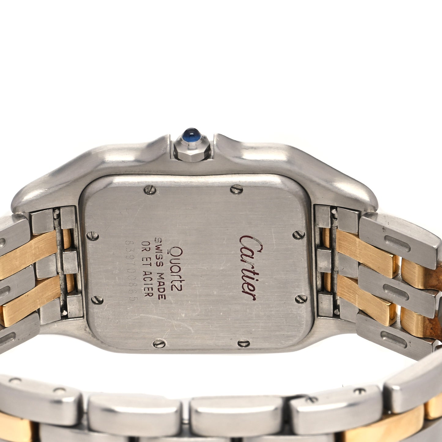 Stainless Steel 18K Yellow Gold 29mm Panthere Quartz Watch
