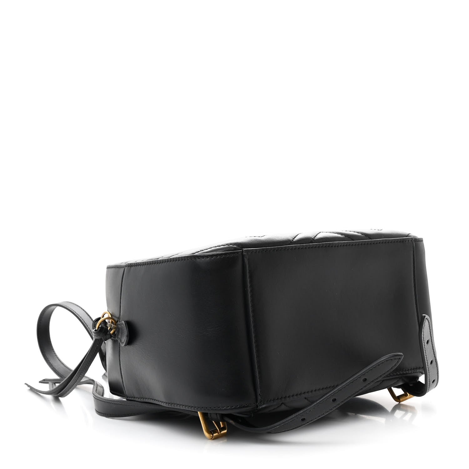 Gucci Calfskin Matelasse GG Marmont Dome Backpack Black 4 of 10