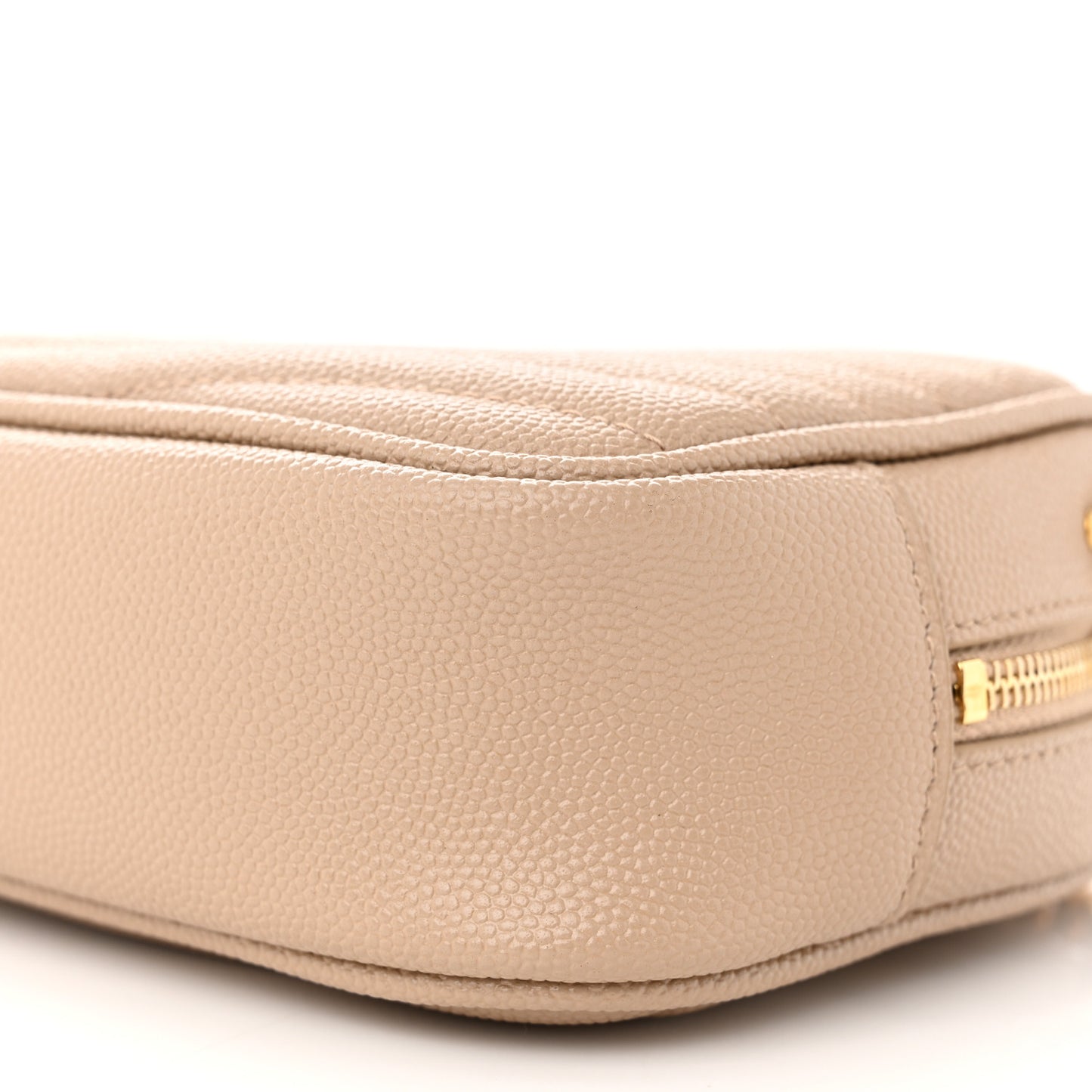 Grain De Poudre Matelasse Monogram Mini Lou Camera Bag Dark Beige