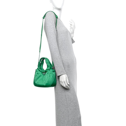 Prada Re-Nylon Soft Padded Small Double Handled Shoulder Bag Mango 2 of 10