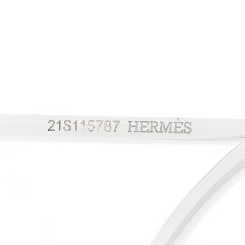 Hermes Sterling Silver MM Loop Earrings 5 of 6