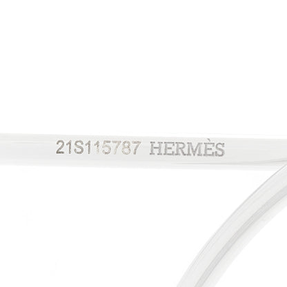 Hermes Sterling Silver MM Loop Earrings 5 of 6