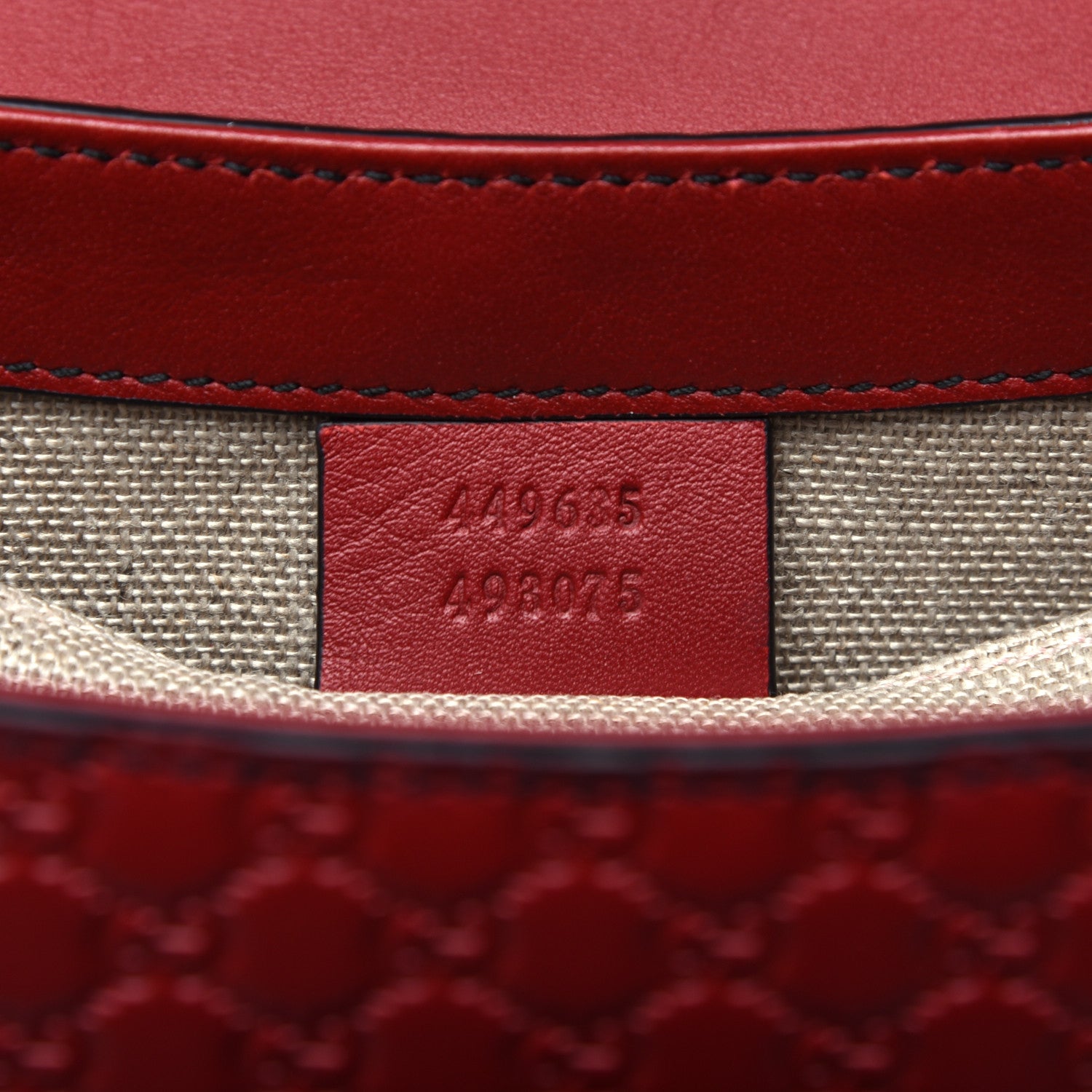 Gucci Microguccissima Medium Emily Chain Shoulder Bag Red 7 of 9