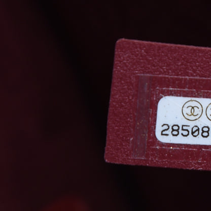 Chanel Caviar Medium Studded Deauville Tote Burgundy 7 of 9