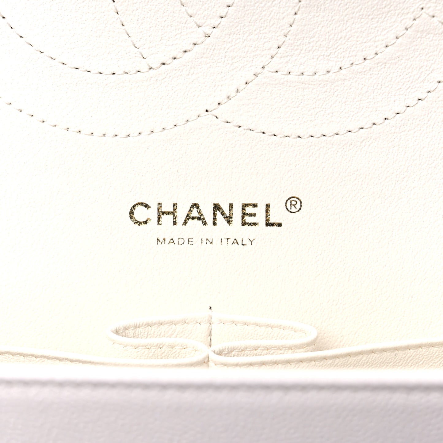 Caviar Quilted Jumbo Double Flap White