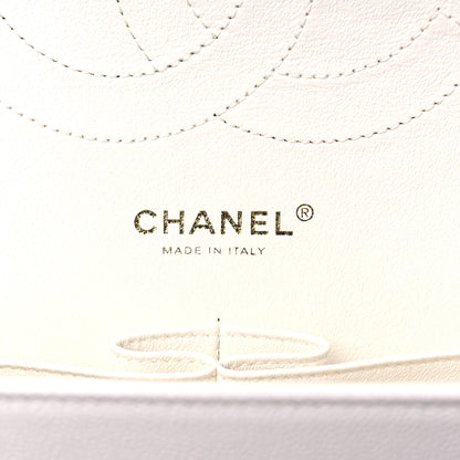 Chanel Caviar Quilted Jumbo Double Flap White 7 of 21