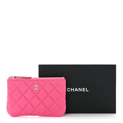 Chanel Caviar Quilted Small Cosmetic Case Pink 9 of 9