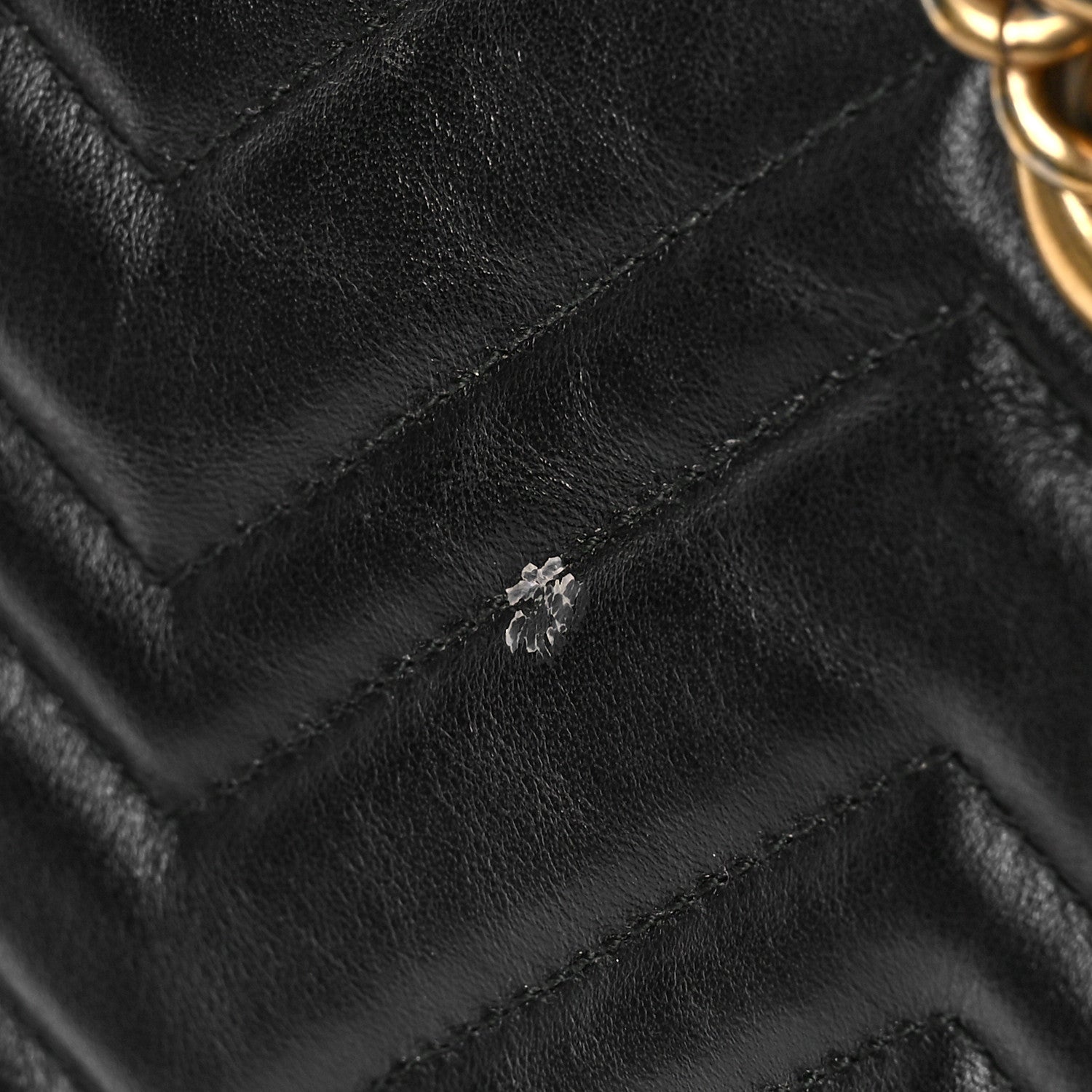 Gucci Calfskin Matelasse Large GG Marmont Shoulder Bag Black 12 of 16