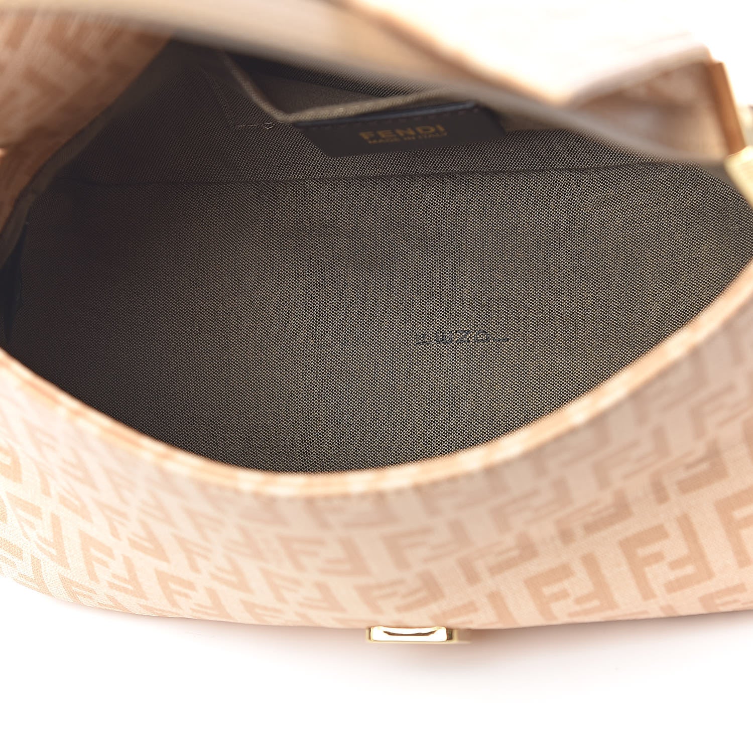 Fendi Zucchino Spalmati Vitello Mini Mama Baguette Vacchetta Camelia 5 of 11