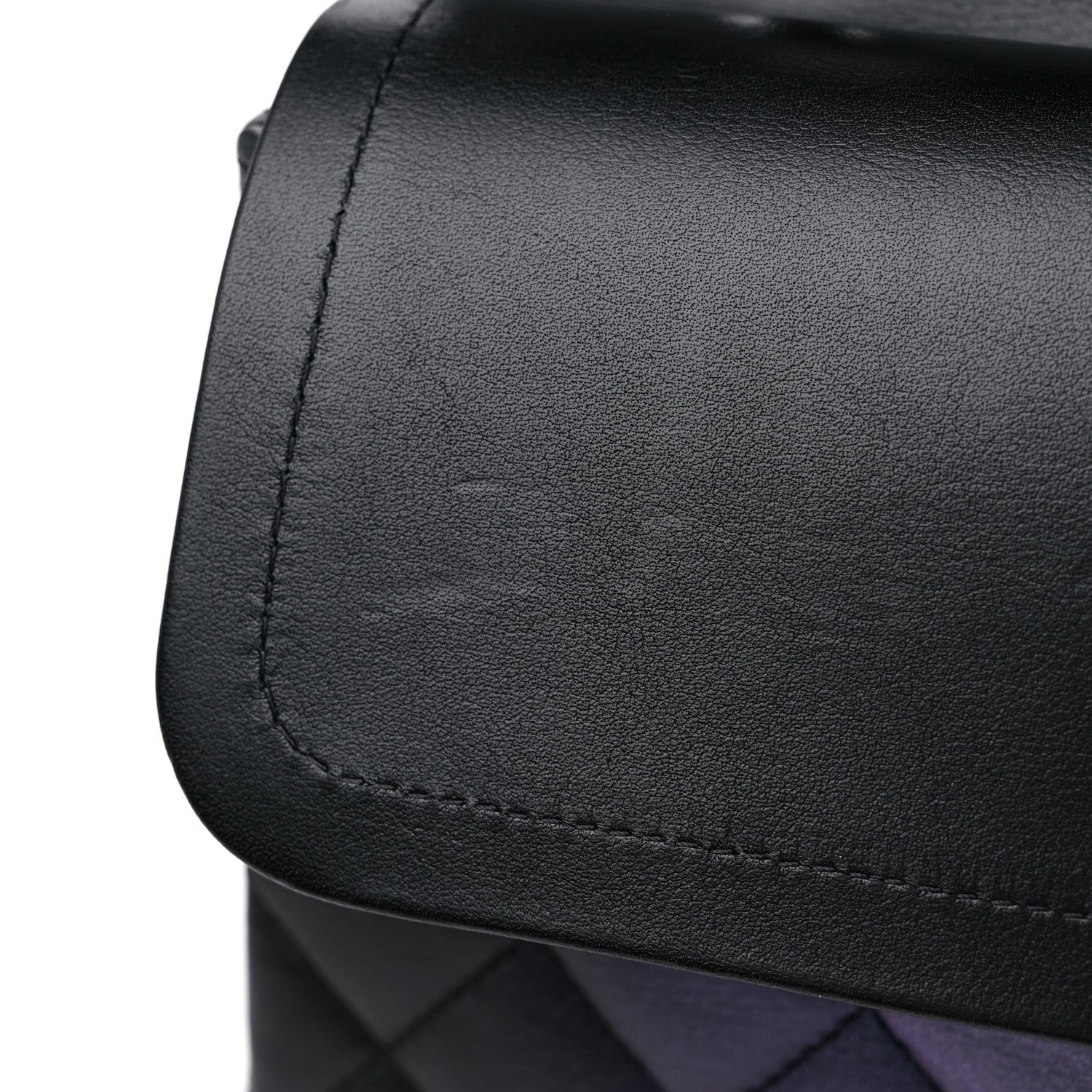 Chanel Calfskin Quilted Ombre Medium Double Flap Black 12 of 12