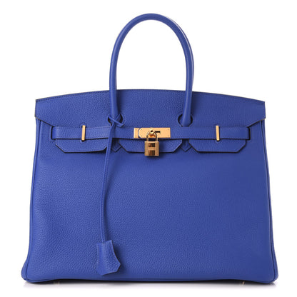 Hermes Togo Birkin 35 Bleu Electrique 1 of 33