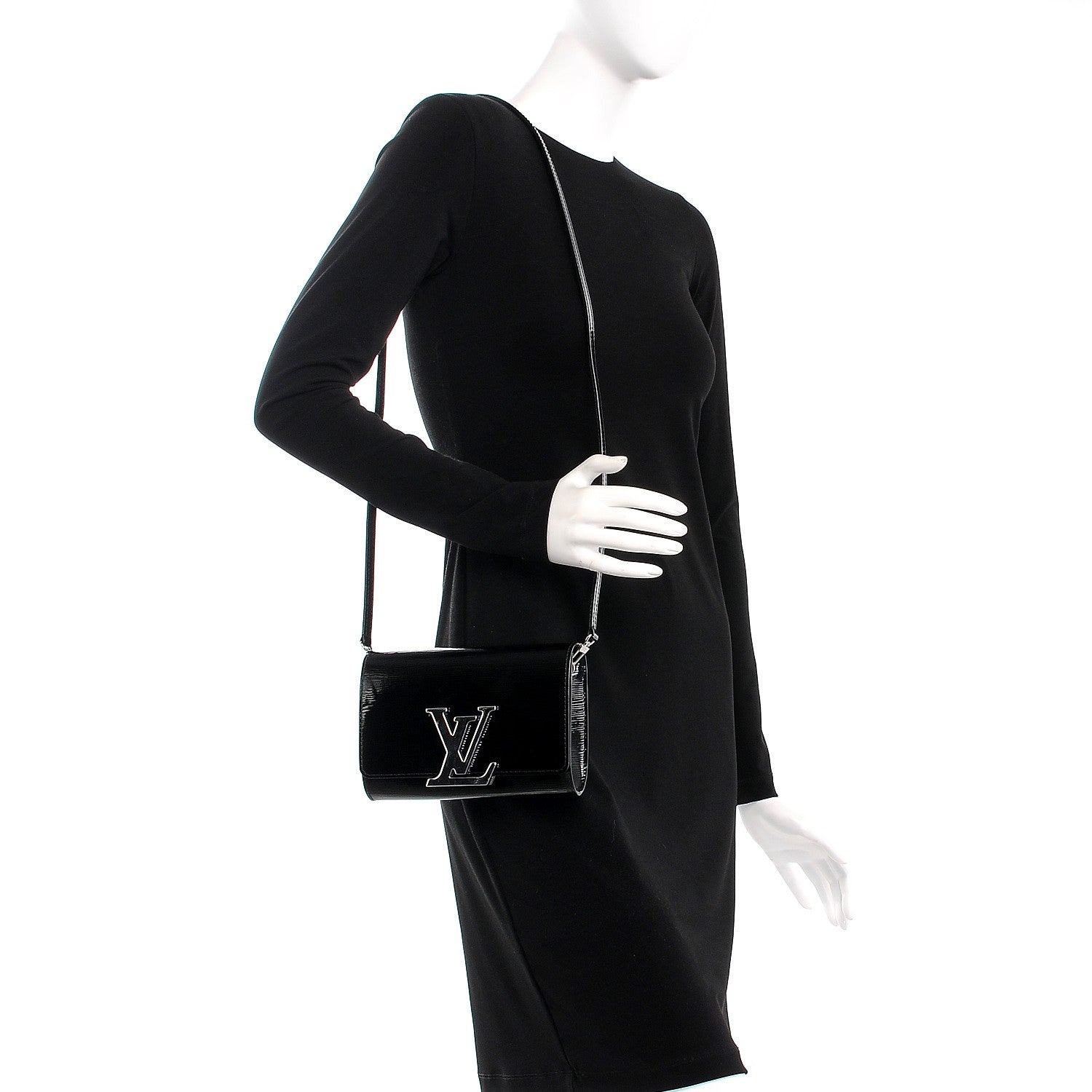 Louis Vuitton Electric Epi Louise Strap PM Black 2 of 9