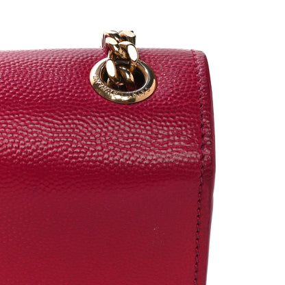 Saint Laurent Grain De Poudre Small Monogram Kate Satchel Bubblegum 16 of 22