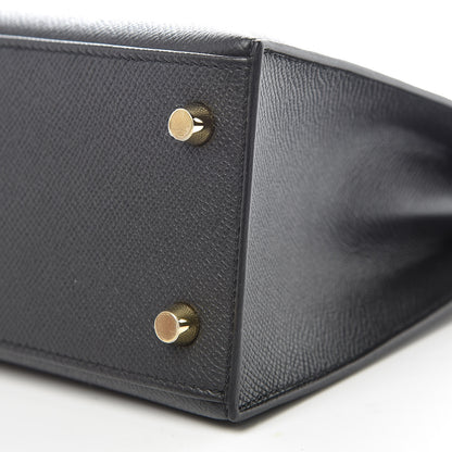 Hermes Epsom Kelly Sellier 25 Black 8 of 38
