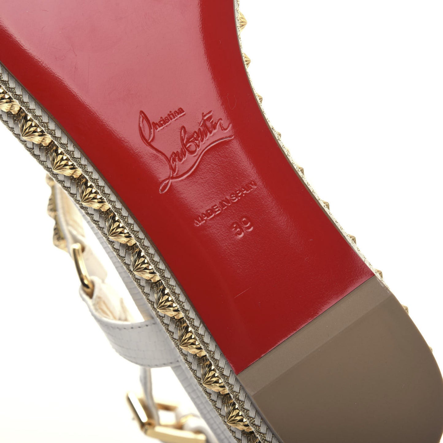Calfskin Zarli Pyraclou 60 Platform Sandals 39 White