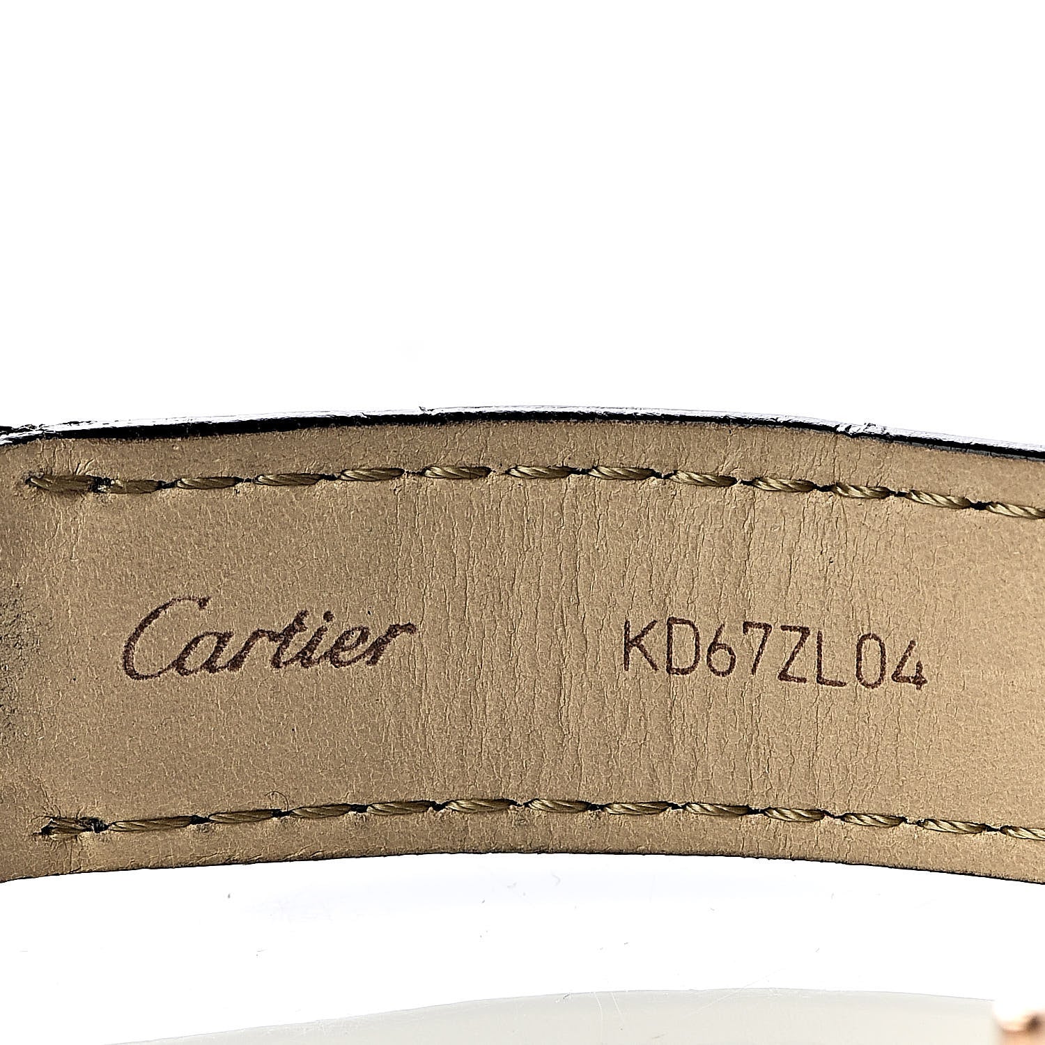 Cartier 18K Yellow Gold Alligator Diamond 26mm Tank Americaine Chronograph Quartz Watch 7 of 9