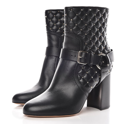 Valentino Garavani Nappa Rockstud Spike 90mm Ankle Boots 36.5 Black 3 of 9