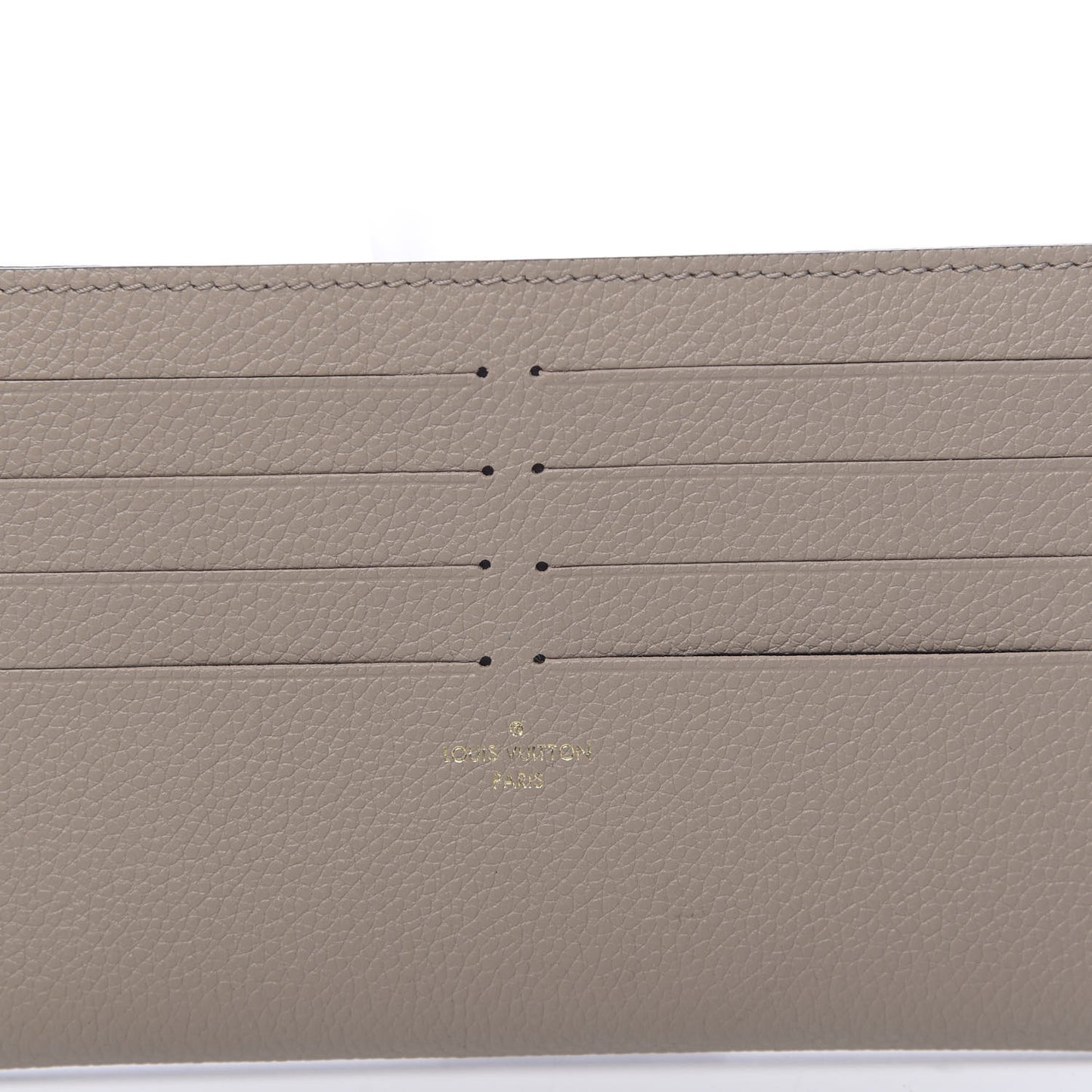 Calfskin Felicie Chain Wallet Card Holder Insert Tourterelle