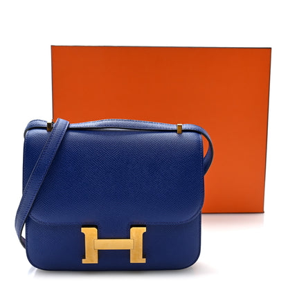 Hermes Epsom Constance 18 Bleu Electrique 17 of 17