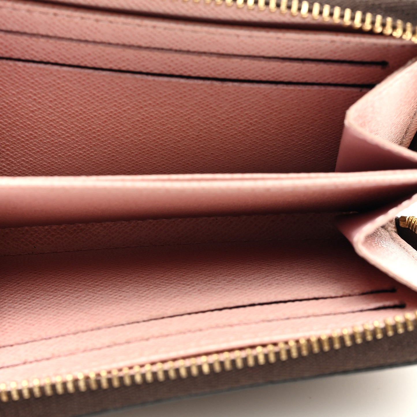 Damier Ebene Zippy Coin Purse Rose Ballerine
