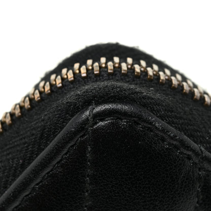 Gucci Calfskin Matelasse GG Marmont Zip Around Wallet Black 21 of 24