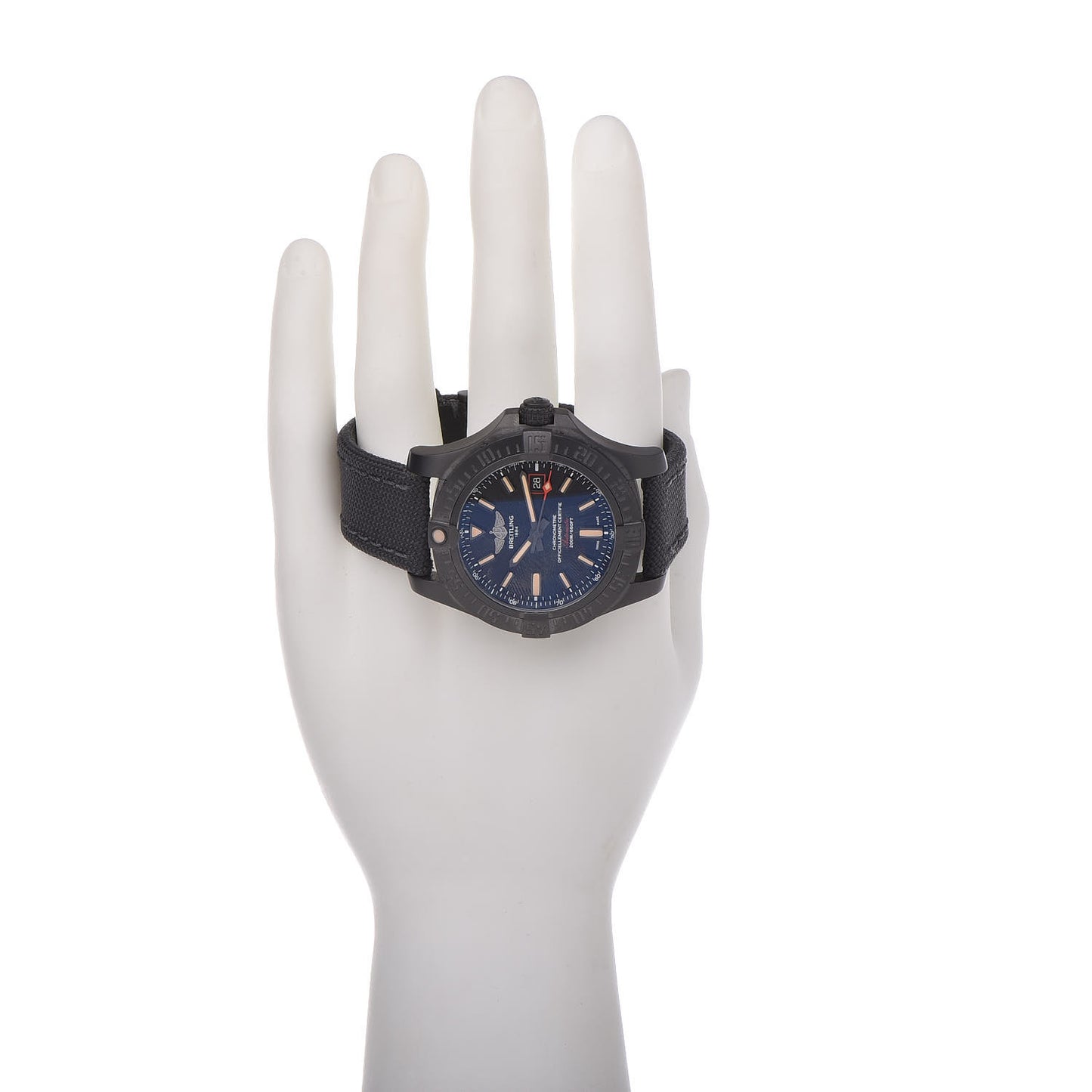 Titanium Nylon 45mm Avenger GMT Night Mission Automatic Watch Black V1731110