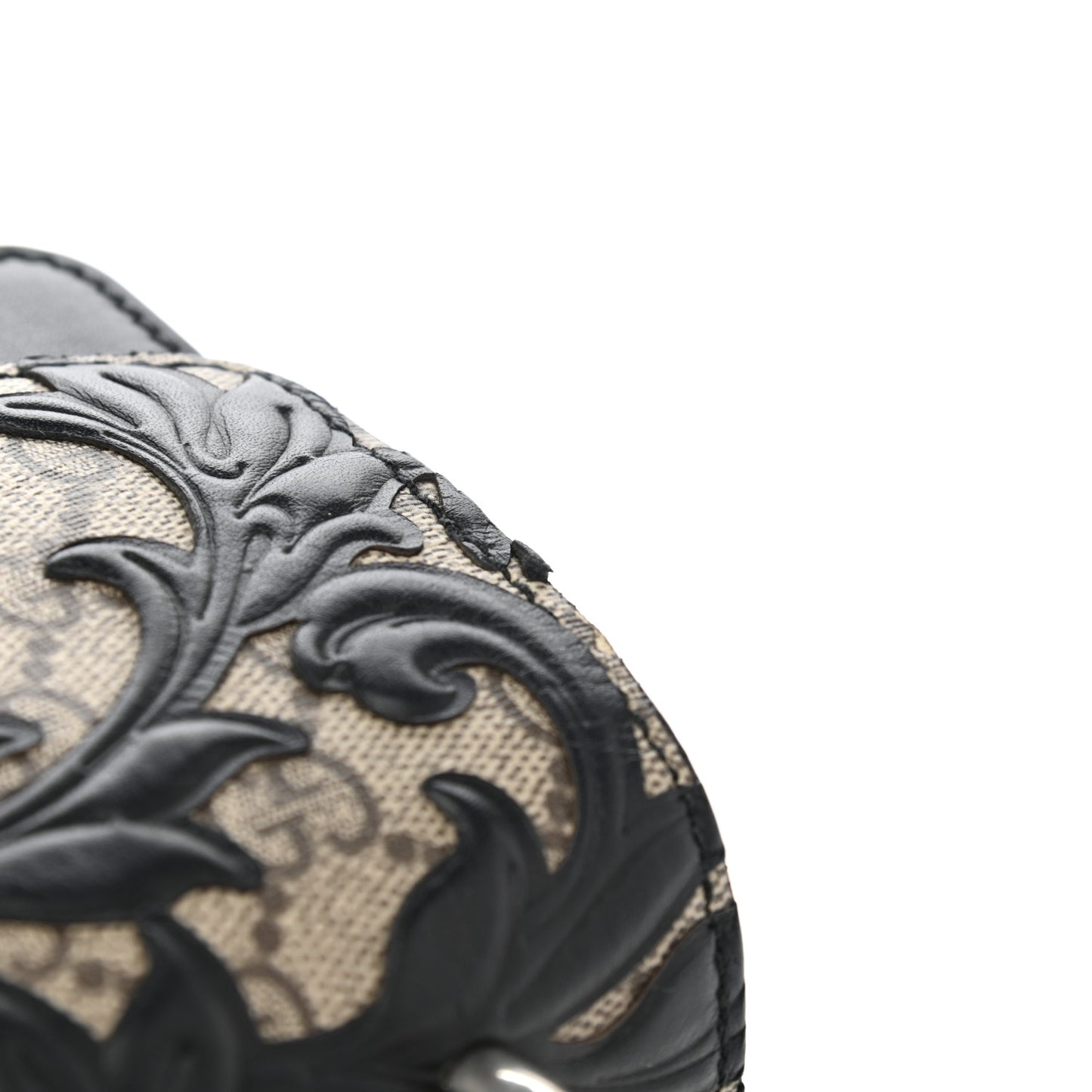 GG Supreme Monogram Arabesque Medium Dionysus Shoulder Bag Black