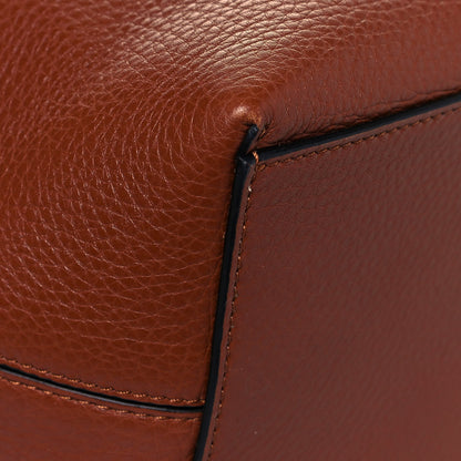 Valentino Garavani Grained Calfskin Rockstud Shoulder Tote Bright Cognac 8 of 14