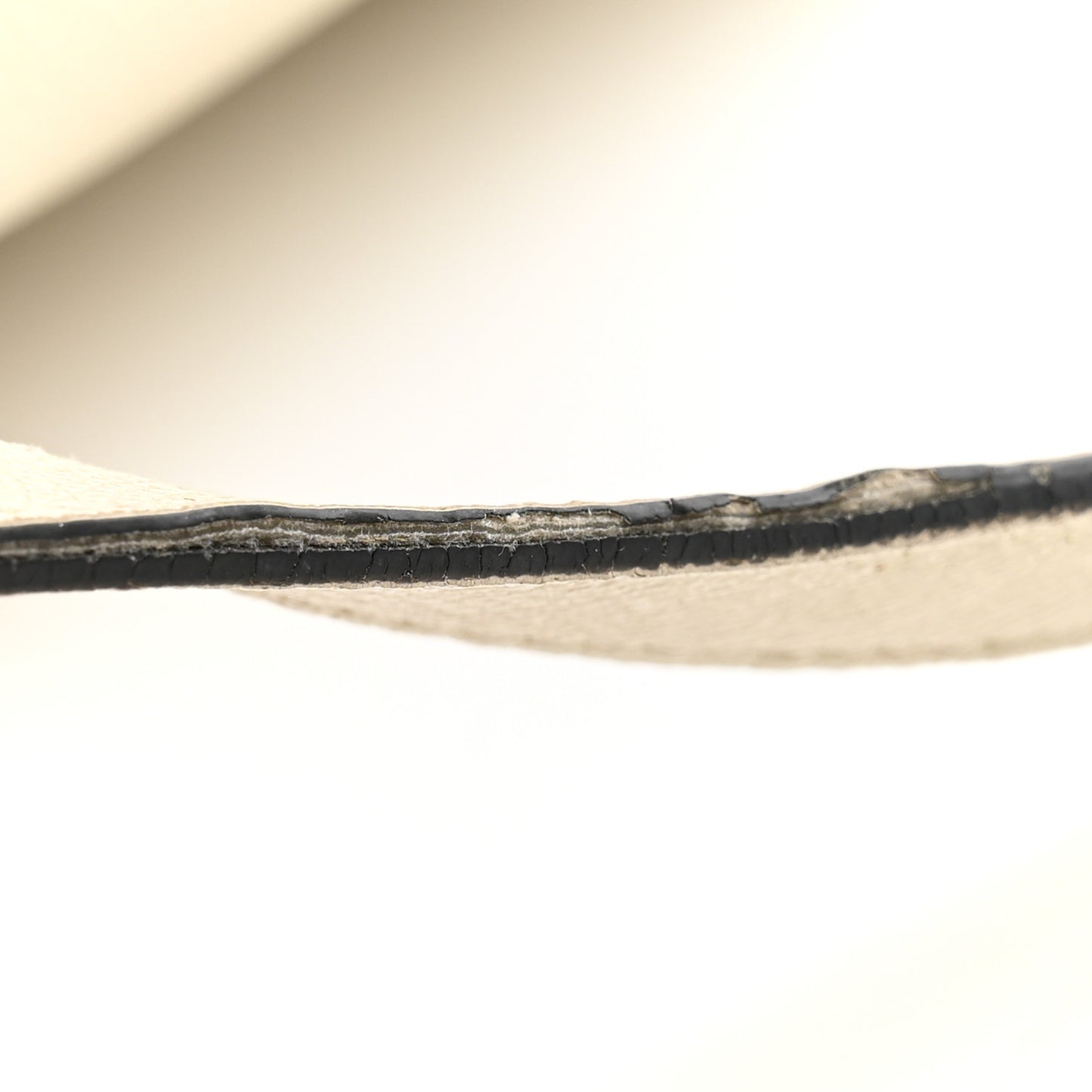 Grained Calfskin Saddle Bag White