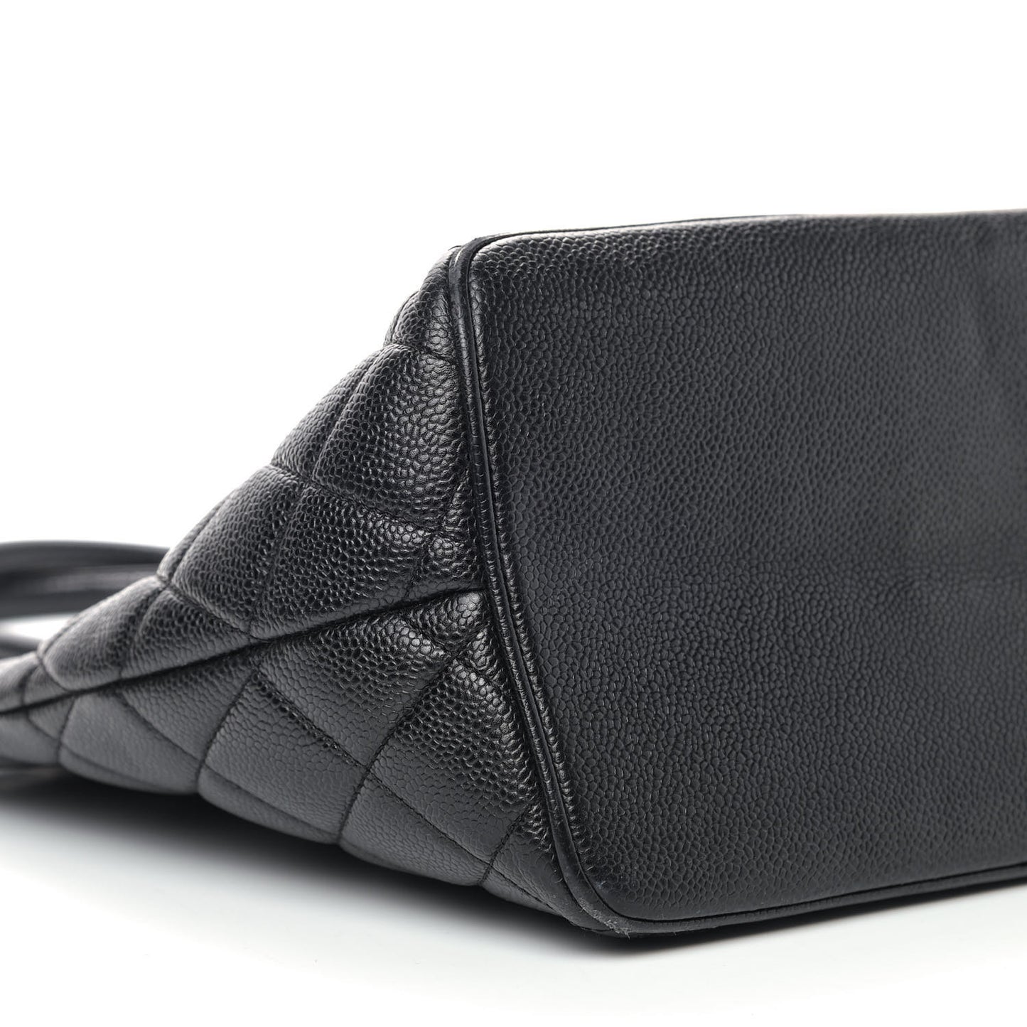 Caviar Quilted Medallion Tote Black