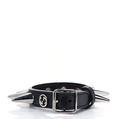 Gucci Calfskin Studded Bracelet Black 4 of 4