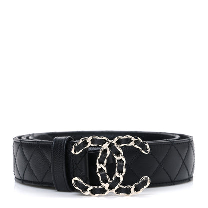 Chanel Caviar Quilted CC Chain Belt 85 34 Black 1 of 5