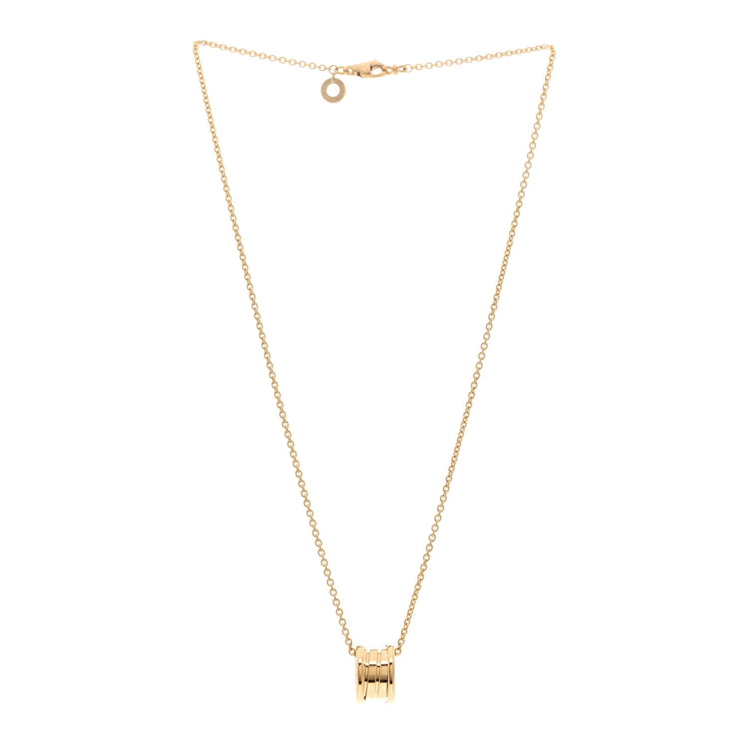 Bulgari 18K Yellow Gold B.Zero1 Pendant Necklace 3 of 5