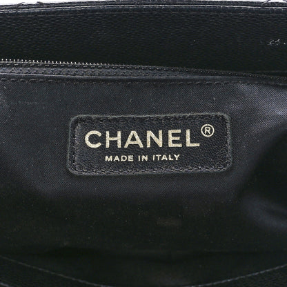 Chanel Caviar Quilted XL Grand Shopping Tote GST Black 7 of 12