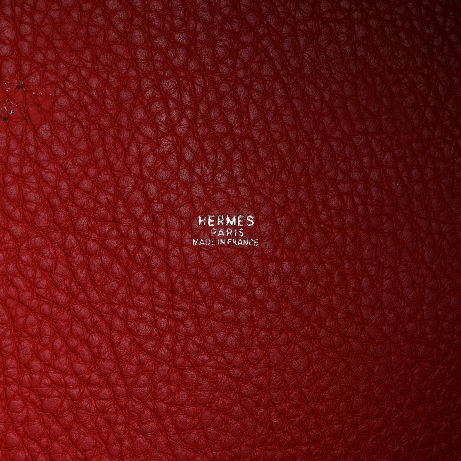 Hermes Taurillon Clemence Picotin 26 GM Rouge Casaque 6 of 17