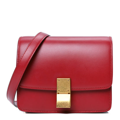 Celine Box Calfskin Small Classic Box Flap Bag Red 1 of 6