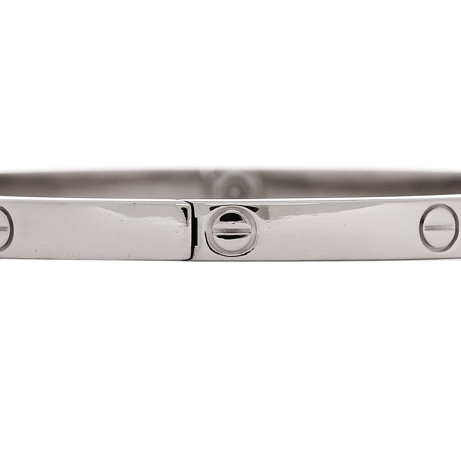 Cartier 18K White Gold Small LOVE Bracelet 16 4 of 6