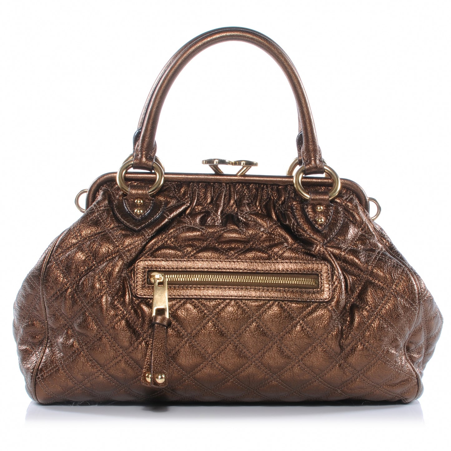 Quilted Leather Stam Bronze