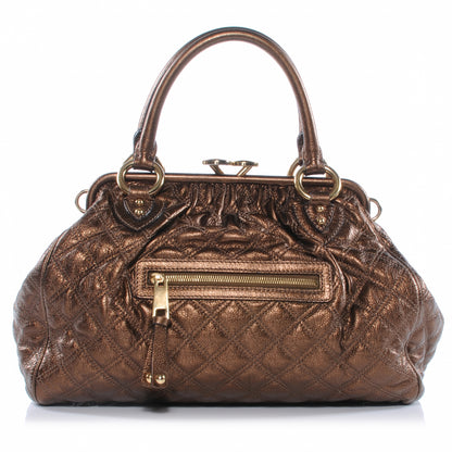 Marc Jacobs Quilted Leather Stam Bronze 1 of 7
