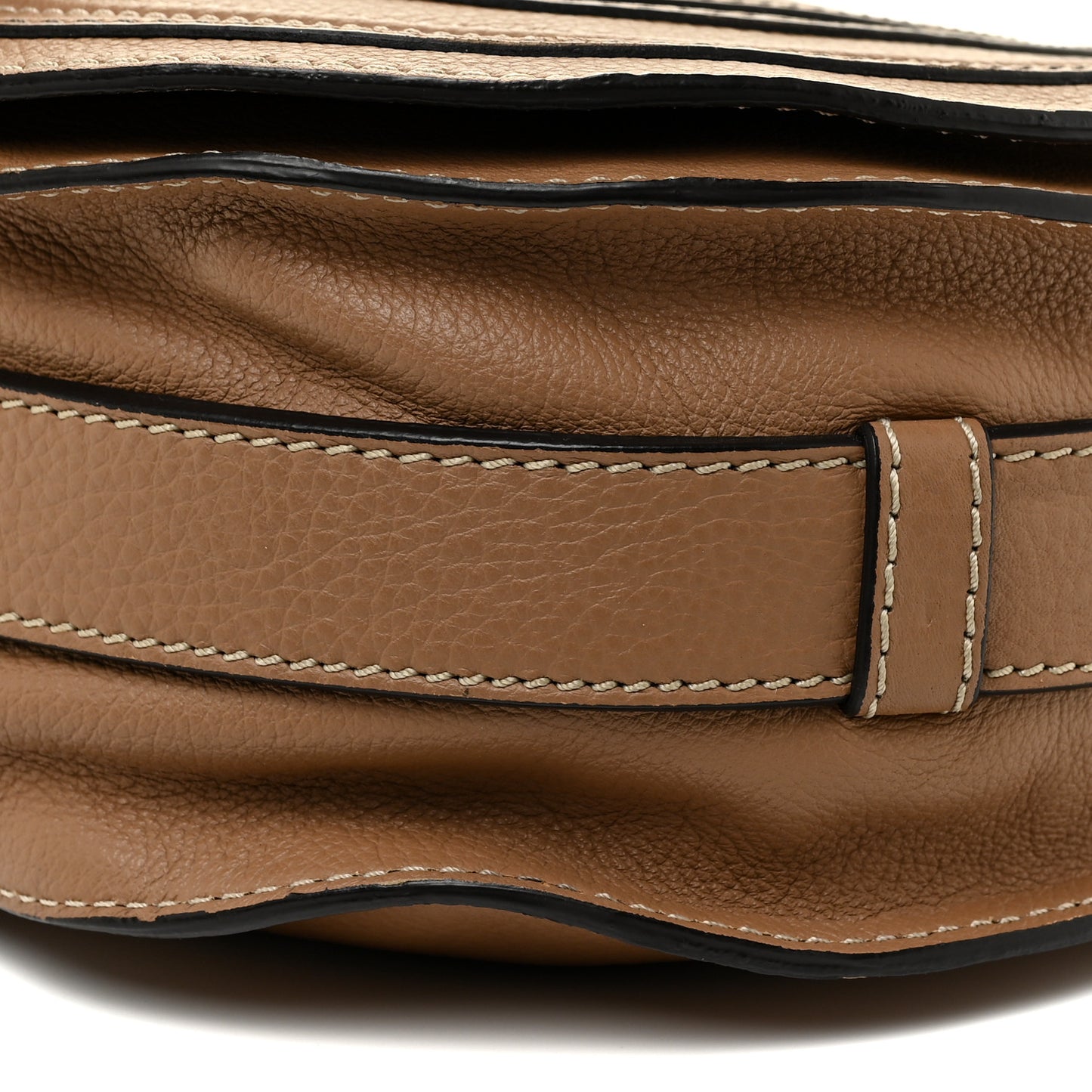 Calfskin Medium Marcie Round Crossbody Bag Nut