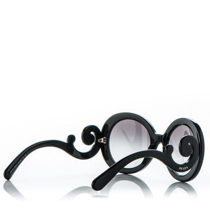 Prada Baroque Sunglasses SPR 27N Black 4 of 6