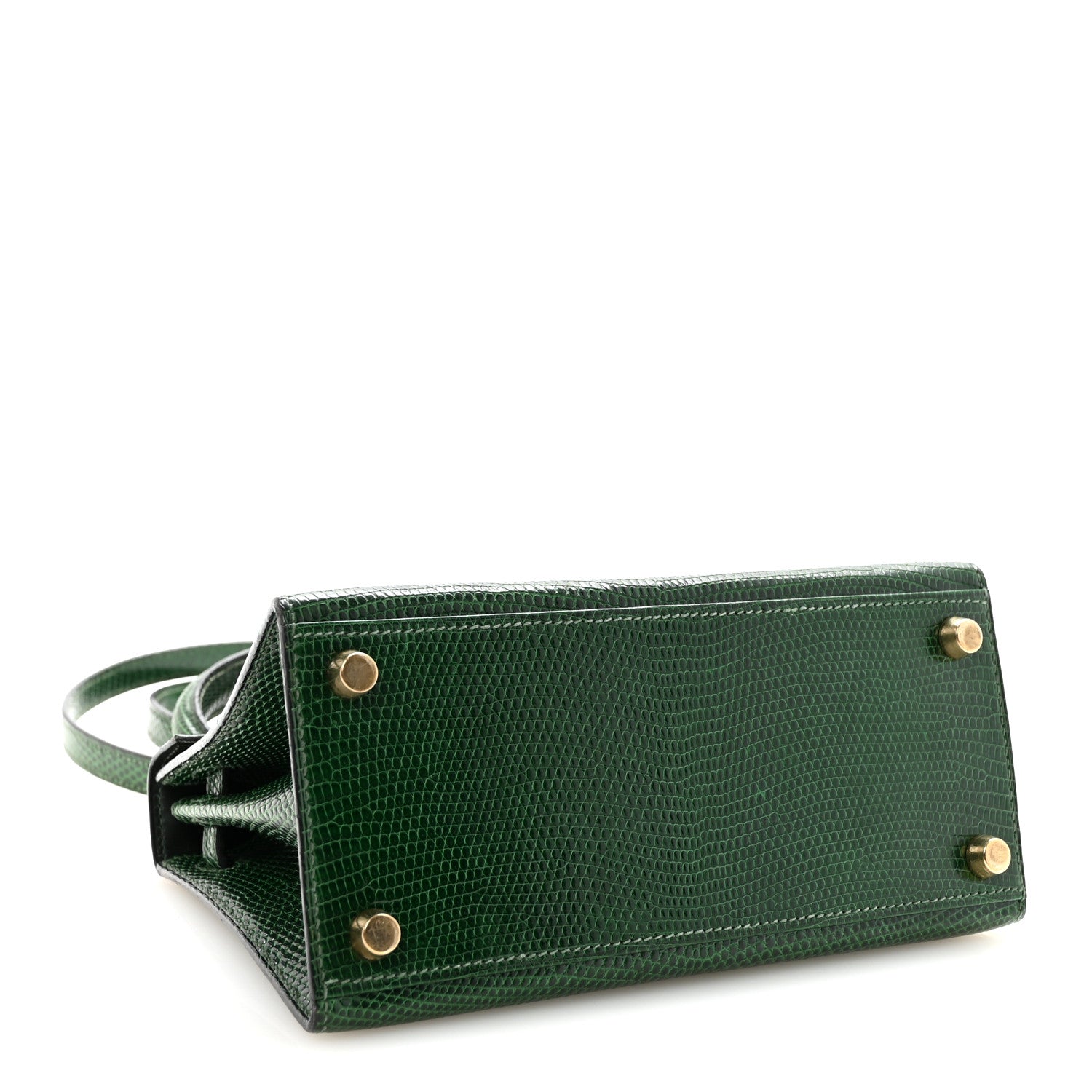 Hermes Lizard Mini Kelly Sellier 20 Vert Moyen 4 of 9