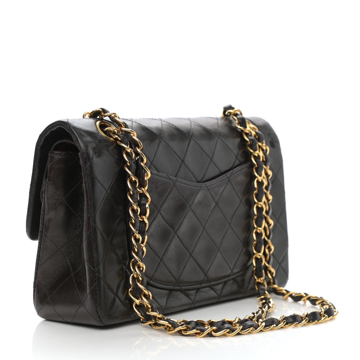 Chanel Lambskin Quilted Small Double Flap Black 2 of 14