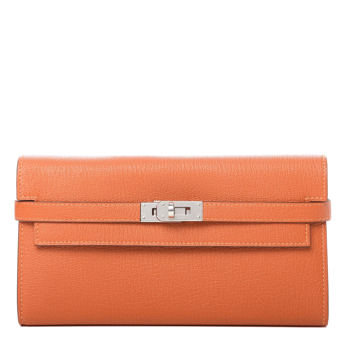 Chevre Mysore Kelly Longue Wallet Orange