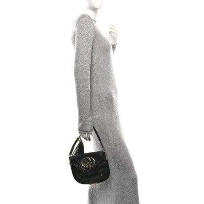 Gucci Calfskin Small Britt Tassel Shoulder Bag Black 2 of 10