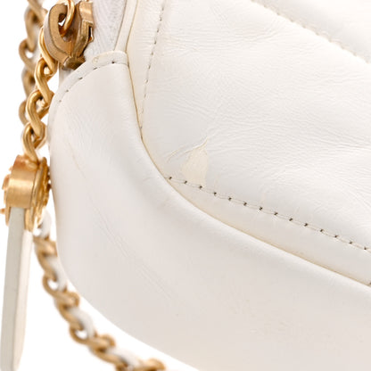 Chanel Lambskin Quilted Diamond Clutch With Chain White 11 of 12