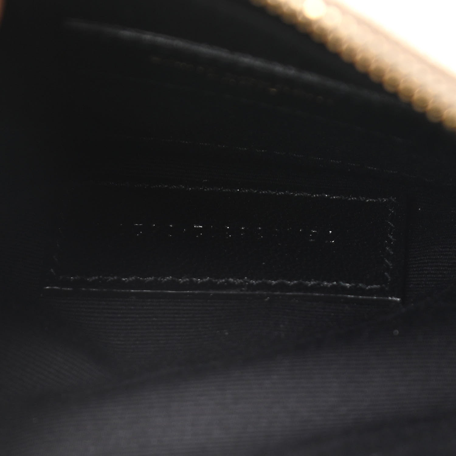 Saint Laurent Grain De Poudre Chevron Monogram Bill Pouch Dark Beige 7 of 9