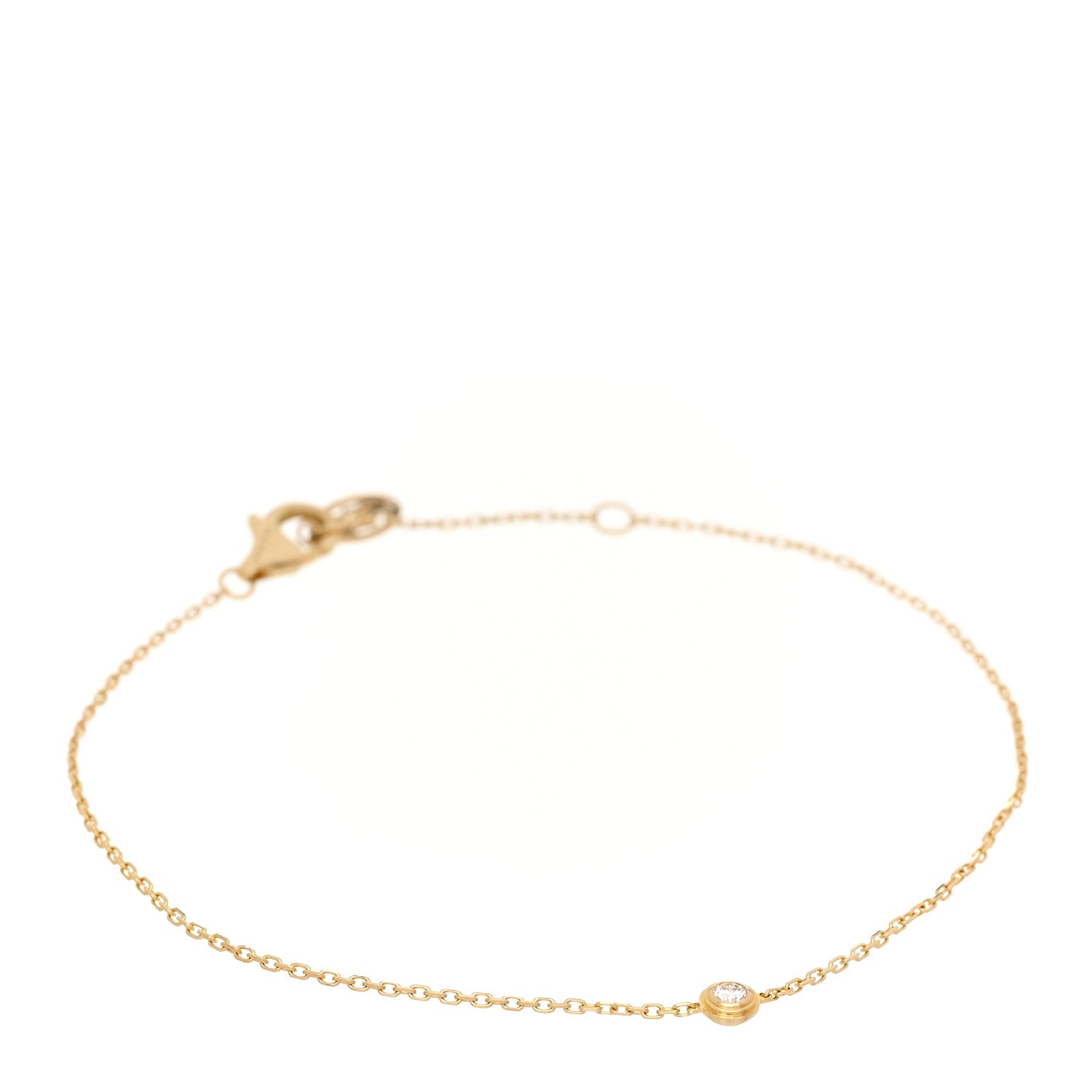 Cartier 18K Yellow Gold Diamond XS D'Amour Bracelet 1 of 4