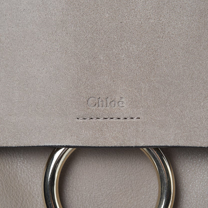 Chloe Suede Calfskin Small Faye Backpack Motty Grey 8 of 10