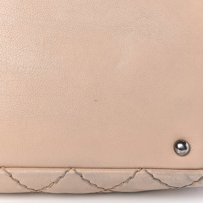 Chanel Calfskin Stitch It Accordion Flap Beige 13 of 14